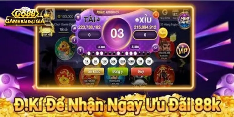 Hãy đăng ký và tham gia cược chẵn lẻ tài xỉu Go88