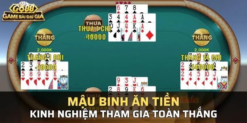 Một số kinh nghiệm khi chơi Mậu Binh ăn tiền Go88