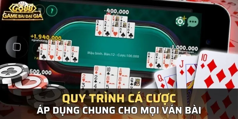 Các quy trình cần nắm rõ khi chơi Mậu Binh 