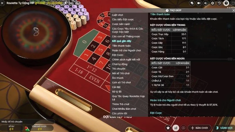 Một số luật cần nắm rõ khi chơi Roulette