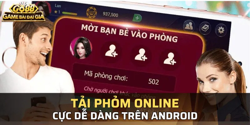 Cách tải phỏm online Go88 Android